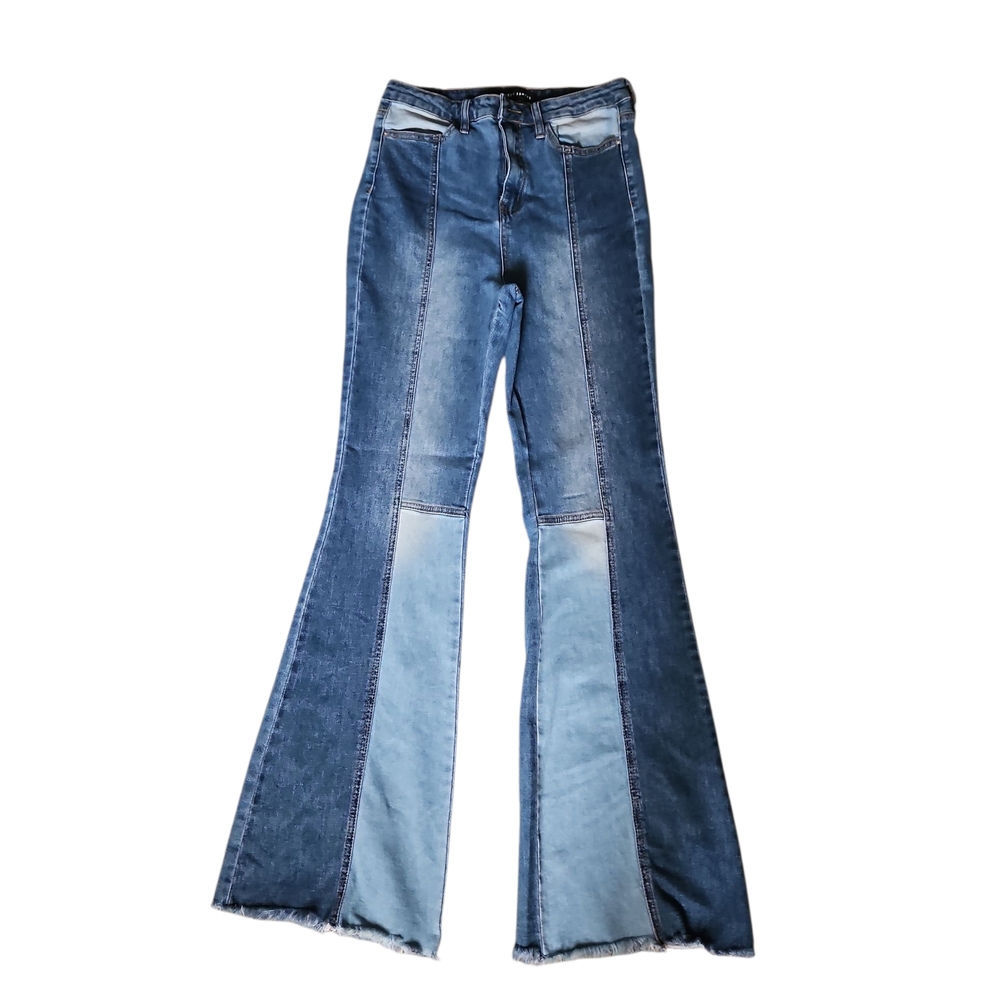 Almost Famous Blue Flare Wide Leg Jeans